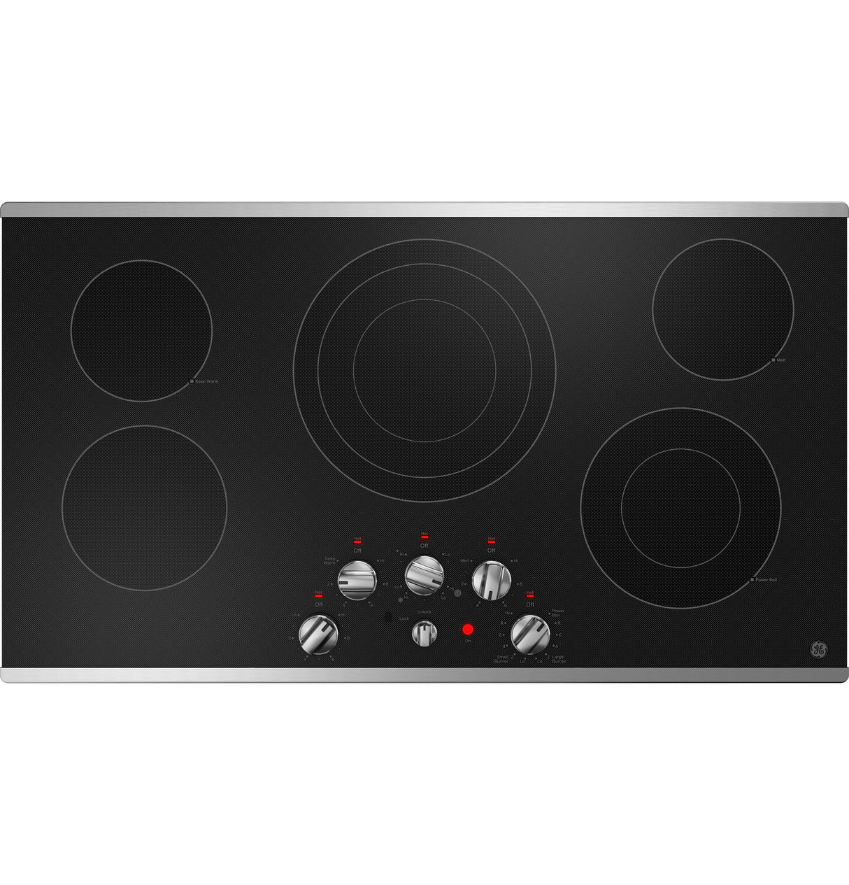 GE® 36" Built-In Knob Control Electric Cooktop
