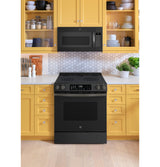 GE® ENERGY STAR® 30" Slide-In Electric Convection Range with No Preheat Air Fry and EasyWash™ Oven Tray