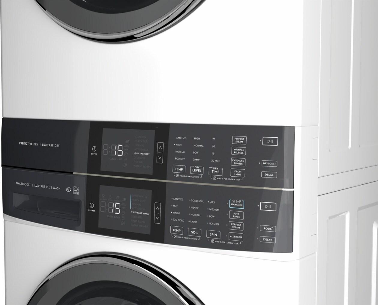 Laundry Tower Single Unit Front Load 4.5 Cu. Ft. Washer & 8 Cu. Ft. Gas Dryer