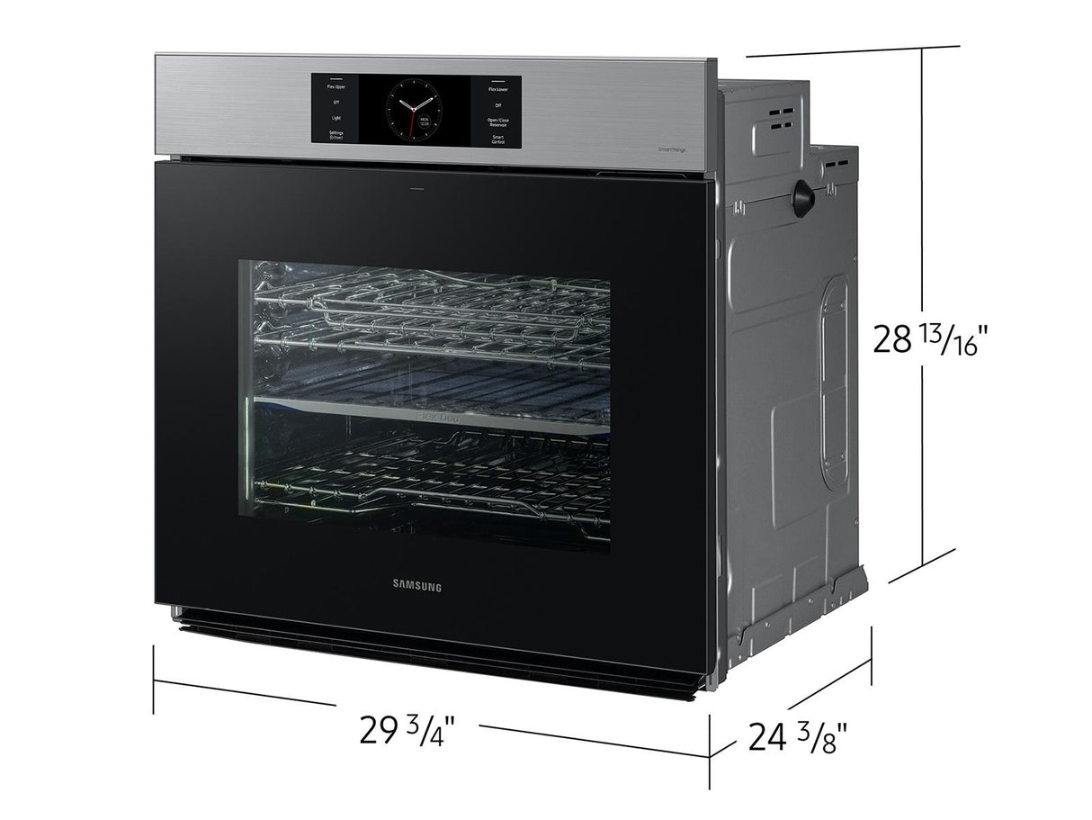 Bespoke 30" Single Wall Oven with AI Pro Cooking™ Camera in Stainless Steel
