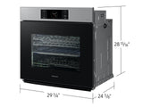 Bespoke 30" Single Wall Oven with AI Pro Cooking™ Camera in Stainless Steel