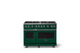 48"W. Sealed Burner Gas Range (Burner: 8b, Finish: Ivy, Trim: Polished Chrome, Fuel: Propane)