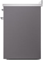 Nostalgie II 30 Inch Electric Freestanding Range in Matte Graphite with Chrome Trim