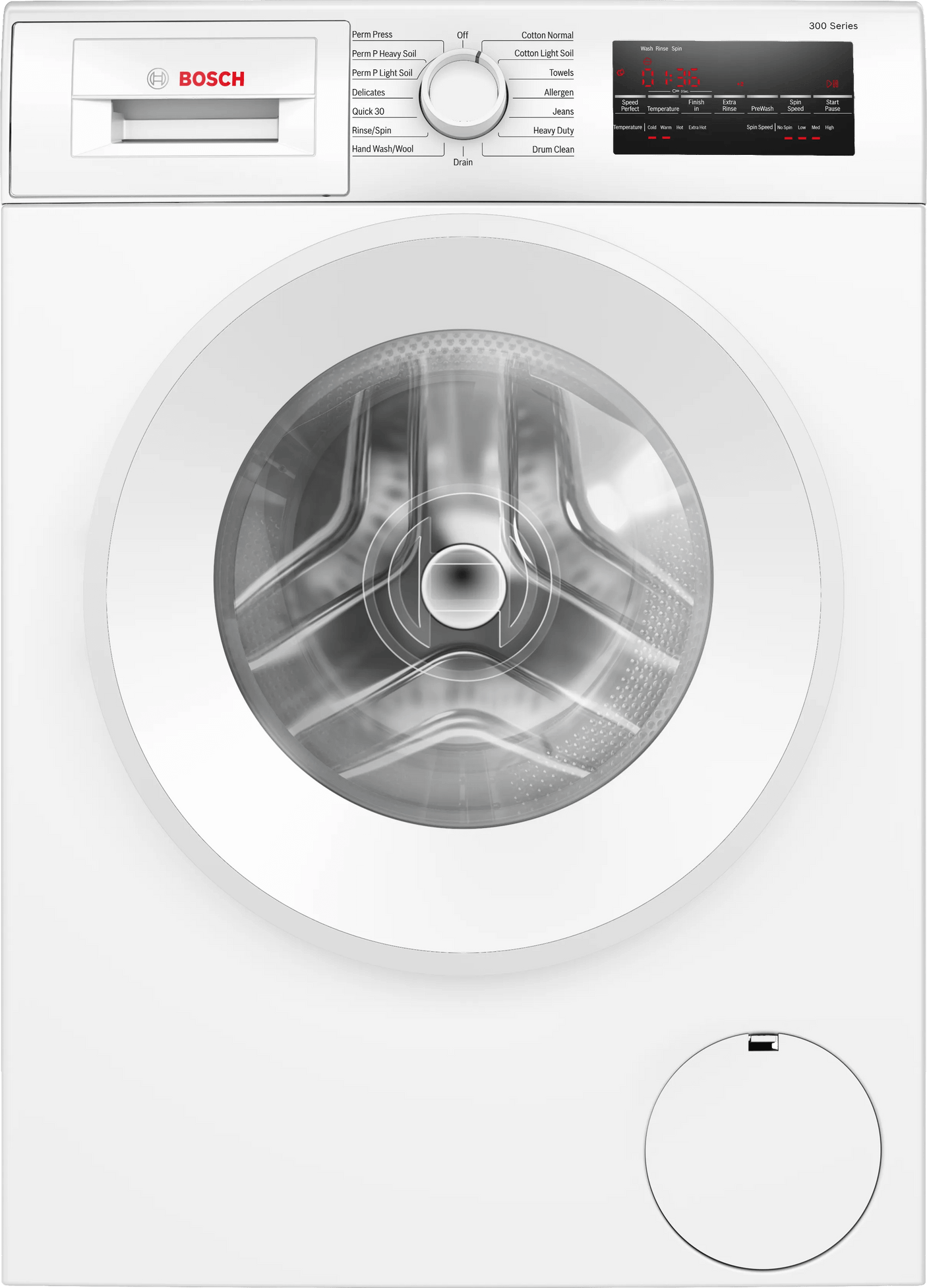 300 Series Compact Washer , White