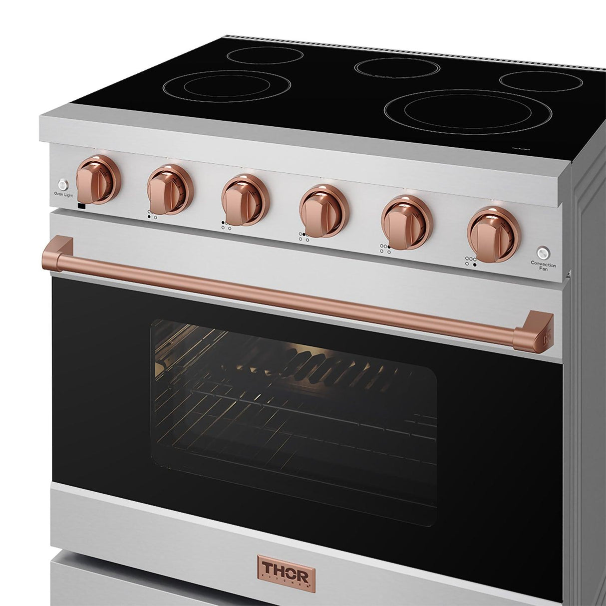 36 Inch Professional Electric Range In Stainless Steel/rose Gold  Gordon Ramsay Series