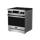 30 Inch Professional Induction Range With Tilt Panel Touch Control In Stainless Steel and Black  Gordon Ramsay Series