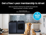 7.4 cu. ft. Smart Gas Dryer with Pet Care Dry and Steam Sanitize+ in White