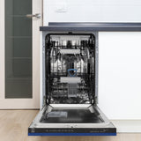 ZLINE 18" Tallac Series 3rd Rack Top Control Dishwasher with Traditional Handle, 51dBa [Color: Blue Matte]