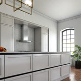 600 CFM 30" Flat Glass And Stainless Italian Made Wall Mount Hood