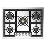 ILVE UHCPT75SS Professional Plus II 30 inch Built-In Gas Cooktop with 5 Burners, in Stainless Steel (Natural Gas)