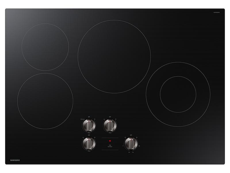 30" Electric ENERGY STAR® Certified Cooktop with 4 Elements in Black