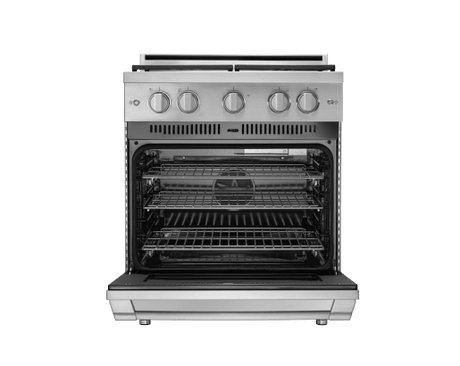 Gas Pro Range, Silver Stainless Steel, Liquid Propane