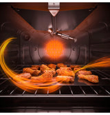 GE 30" Slide-In Front Control Gas Double Oven Range