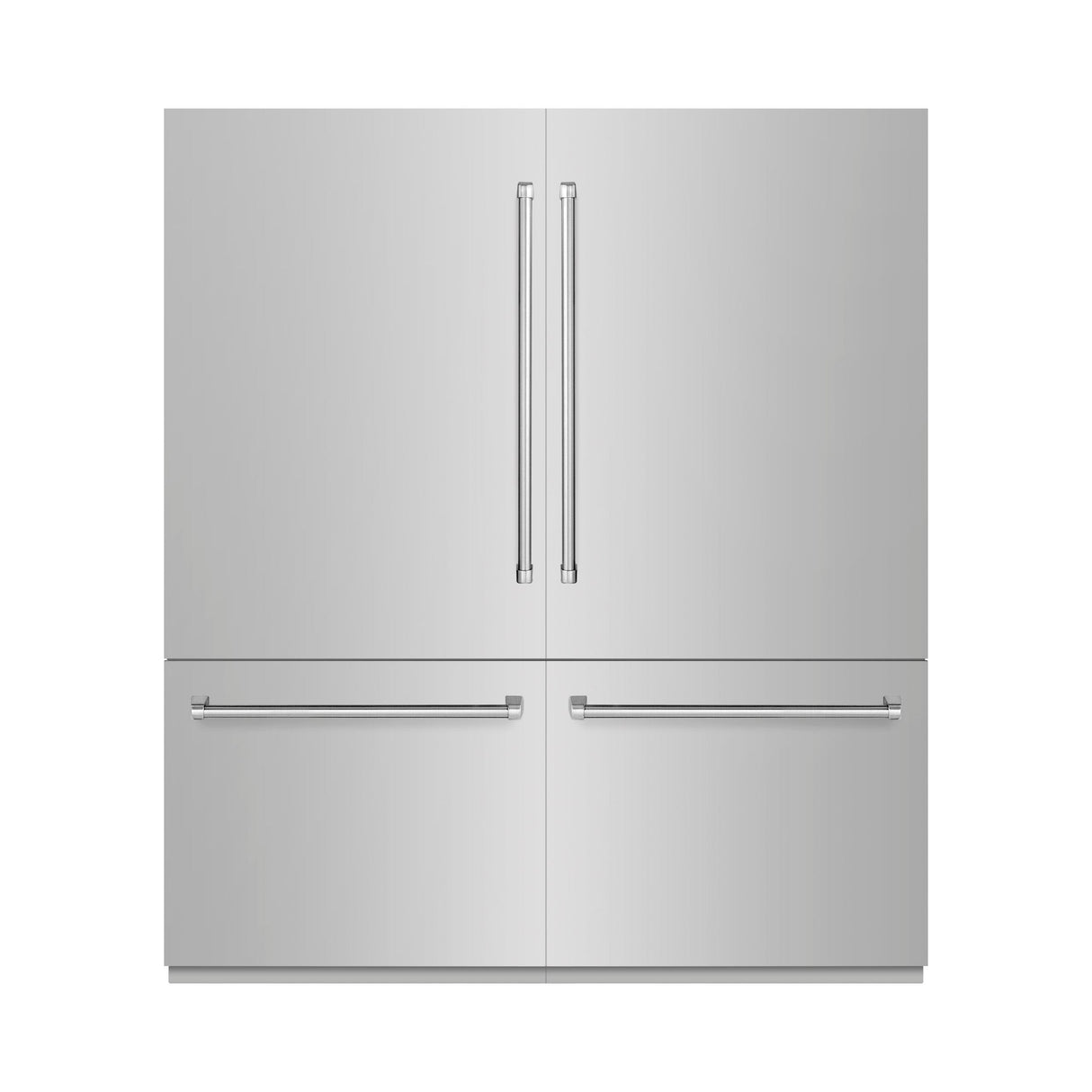 ZLINE 72 in. 39.6 cu. ft. French Door Built-In Bottom Freezer Refrigerator with Water Dispensers and Ice Makers in Stainless Steel (RBIT-304-72)