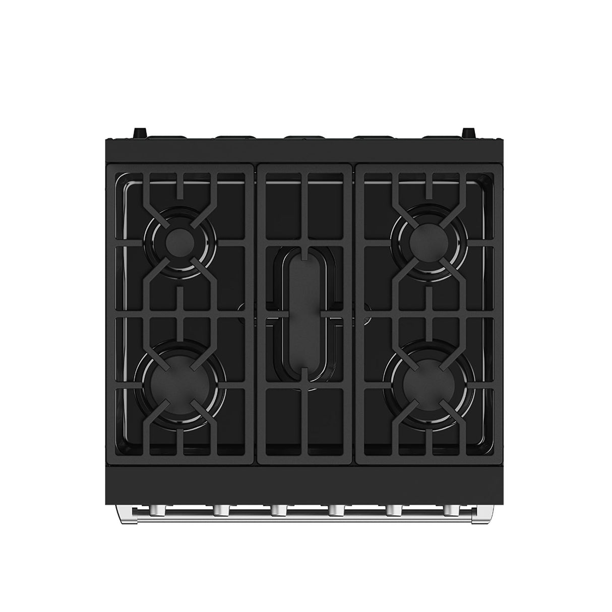 30 Inch Professional Gas With Precision Knob Control In Black/stainless Steel