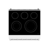 30 Inch Professional Electric Range With Precision Knob Control In White  Gordon Ramsay Series