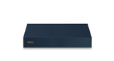 36"W. 12"H. Wall Hood + Ventilator (Finish: Slate Blue, Trim: Brushed Brass)