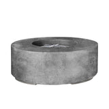 Fire cylinder 36" x 32" Natural gas fired GFRC Gray