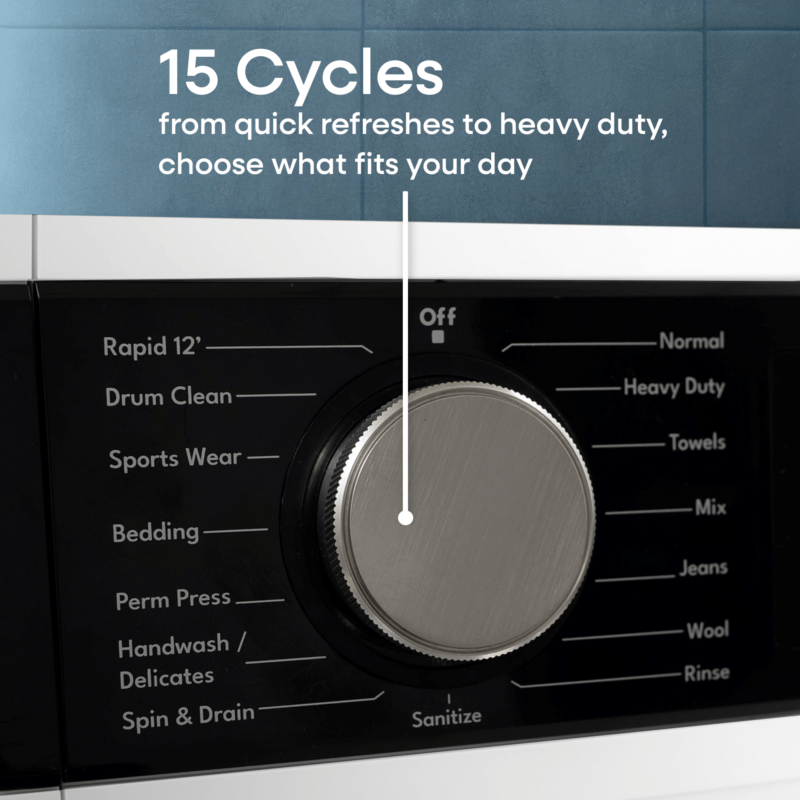 Element 24-inch 2.2 cu. ft. Front Load Washer - White, ENERGY STAR (ECW2224EGW)