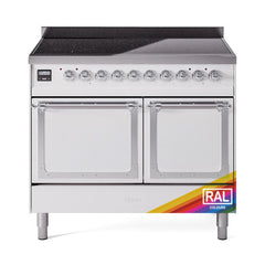 ILVE UNDI406QNMPRAC Nostalgie II Noblesse 40 inch Induction Range (Solid Door, RAL, Chrome)