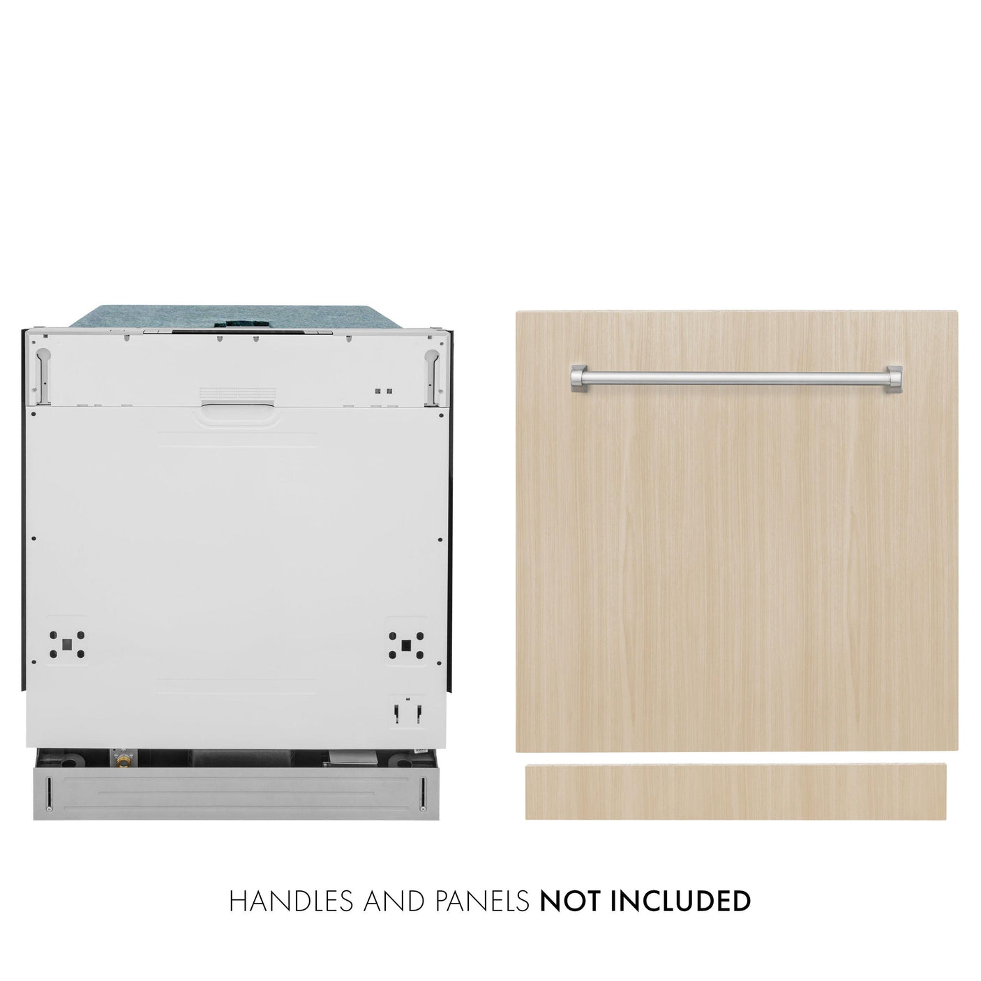 ZLINE 24 in. Panel Ready Top Control Dishwasher with Stainless Steel Tub, 52dBa (DW7713-24) [Color: Panel Ready]