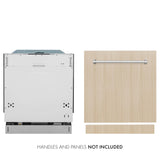 ZLINE 24 in. Panel Ready Top Control Dishwasher with Stainless Steel Tub, 52dBa (DW7713-24) [Color: Panel Ready]