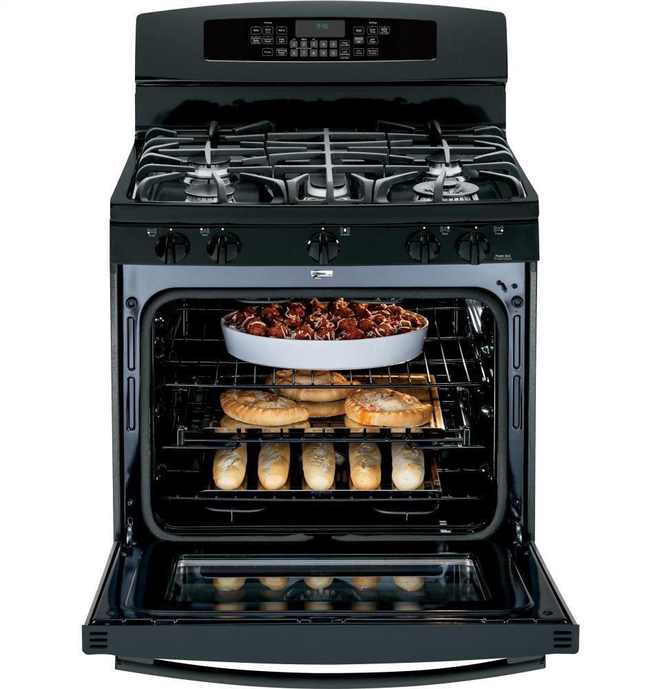 GE Profile Series 30" Dual-Fuel Free-Standing Range with Warming Drawer