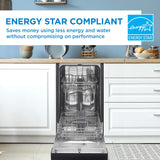 Danby 18" Wide Built-in Dishwasher in Stainless Steel