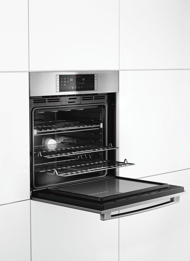 800 Series, 30", Single Wall Oven, SS, EU Convection, Touch Control