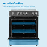 Danby 30 Slide in Smooth Top Electric Range with Knob Controls in Stainless Steel