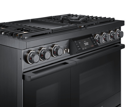 48" Pro Dual-Fuel Steam Range, Graphite Stainless Steel, Natural Gas & Liquid Propane