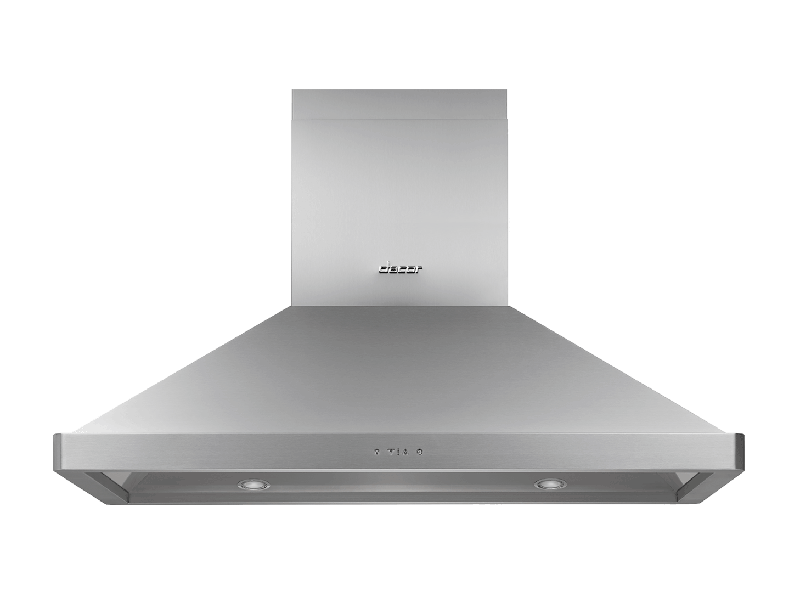 42" Chimney Island Hood, Silver Stainless Steel