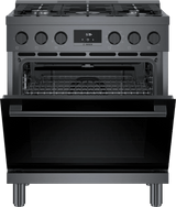 800 Series Dual Fuel Freestanding Range 30" Black Stainless Steel