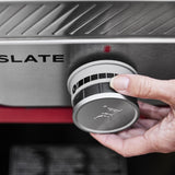 Slate® 30" Rust-Resistant Griddle with Extendable Side Table (Natural Gas) - Black