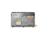 60"W. Sealed Burner Gas Range (Finish: Golden Hour, Trim: Brushed Brass, Fuel: Natural Gas)