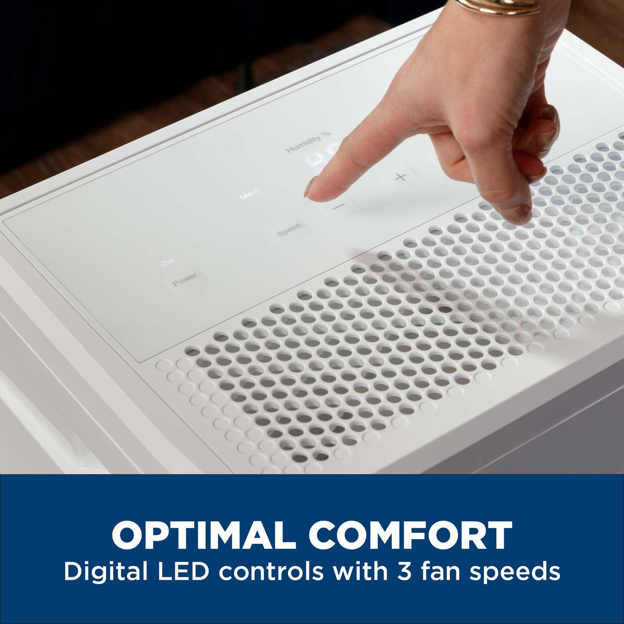 GE® 35 Pint Portable Dehumidifier with Smart Dry for Very Damp Spaces
