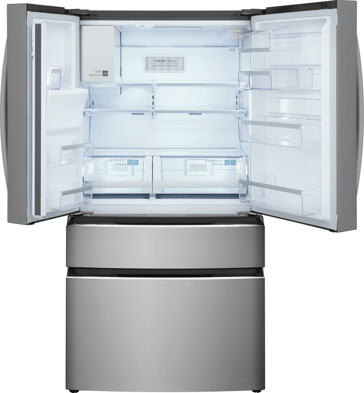 22 Cu. Ft. Counter-Depth 4-Door French Door Refrigerator