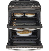 GE Profile™ Series 30" Slide-In Front Control Double Oven Gas Range