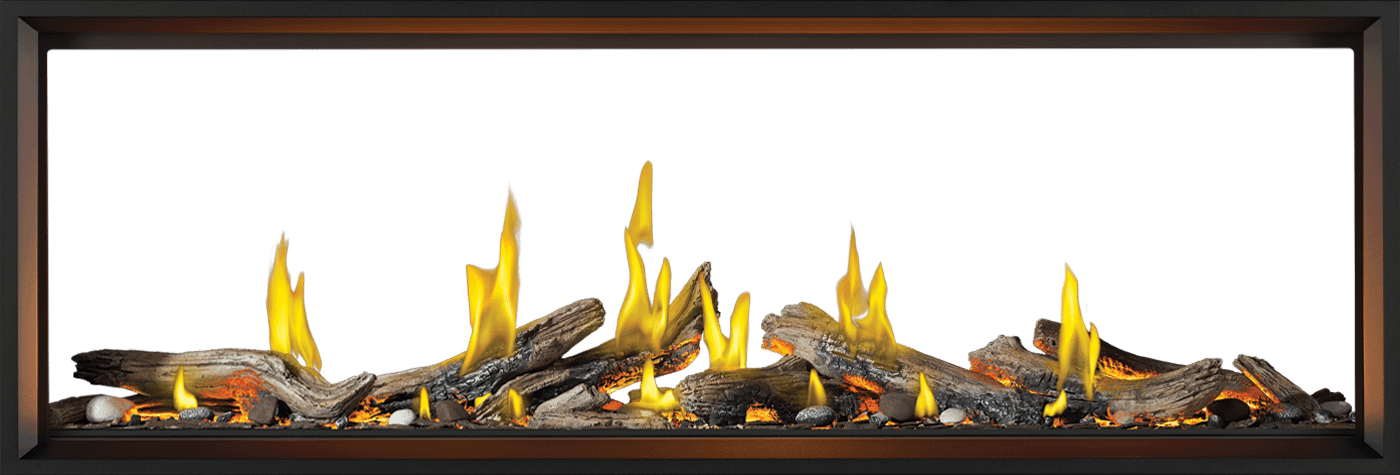 Tall Linear Vector? 74 See Through with Luminous Logs with Luminous Logs