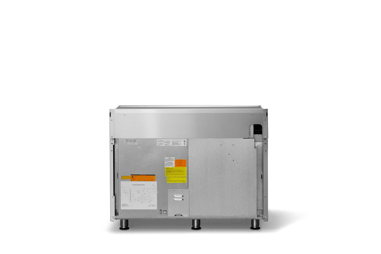 48"W. Induction Range (Finish: Stainless Steel, Trim: Polished Chrome)