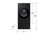 Bespoke AI Laundry Combo™ Pedestal with Storage Drawer in Brushed Black