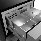 24 Inch Undercounter Built-in / Freestanding Drawer Freezer - Stainless Steel/black  Gordon Ramsay Series