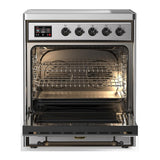 ILVE UMIB30NR3SSB Majestic III 30 inch Induction Range with 4 Elements, 4 cu. ft. Oven Capacity (Triple Glass Door, Stainless Steel, Burnished)