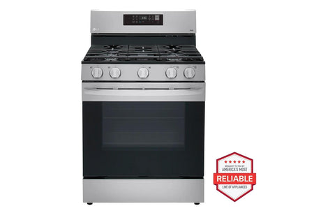 LG 2 Piece Gas Range and Over the Range Microwave Set  LRGL5823S & MVEL2033F
