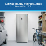Avanti MaxxSpace Insulation™ Technology Garage-Ready Frost-Free Convertible Upright Freezer, 21 cu. ft., ENERGY STAR, Stainless Steel Look (AV210VFLJM0SS)