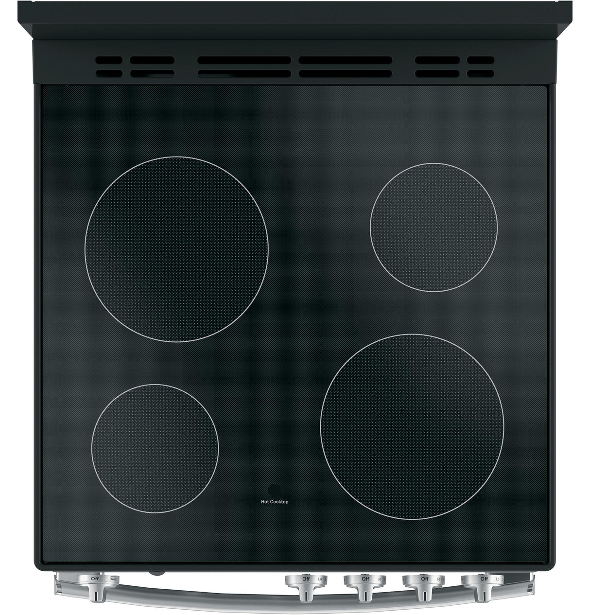 GE® ENERGY STAR® 24" Free-Standing/Slide-in Front Control Range with Steam Clean and Large Window