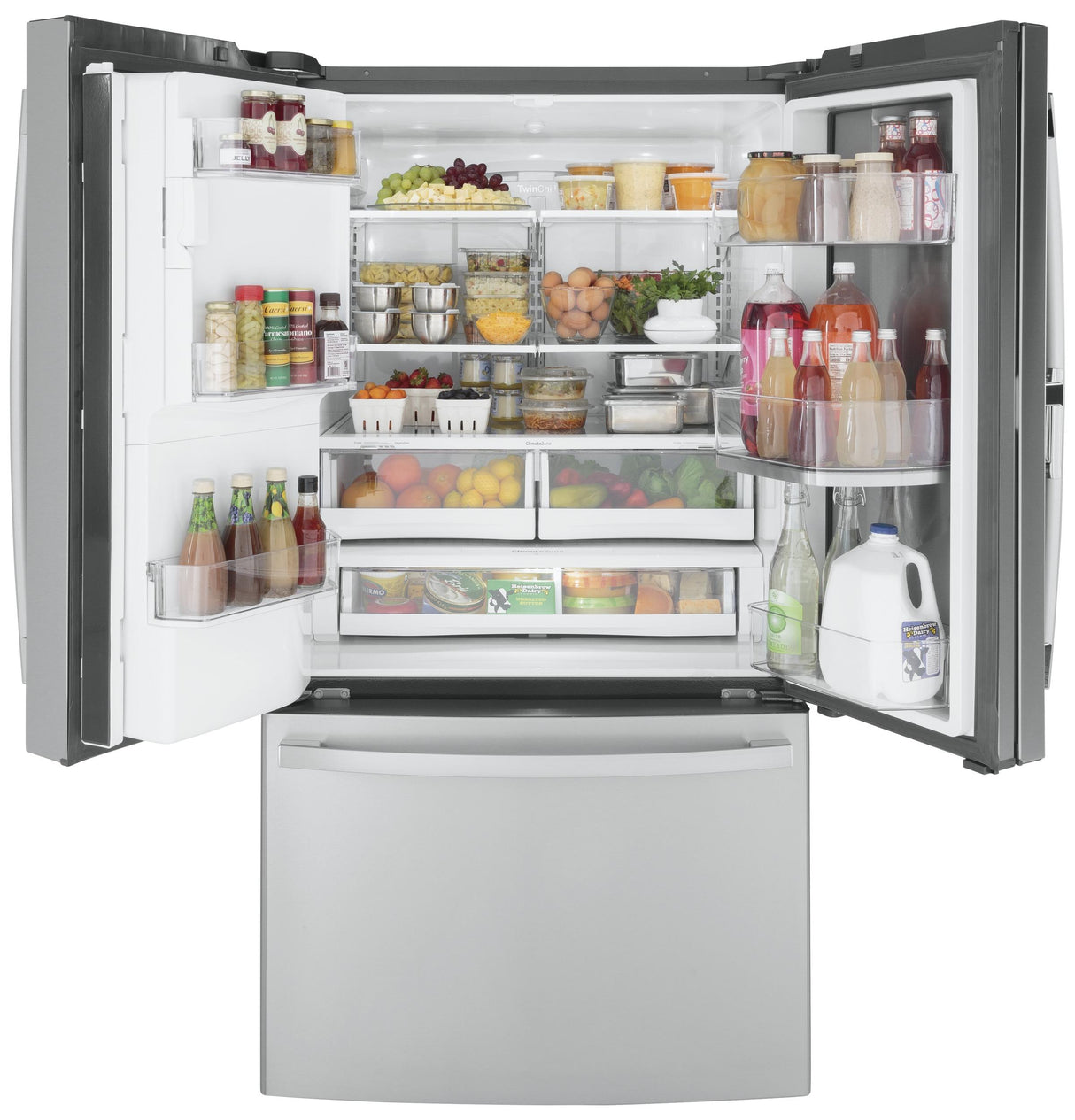 GE® 27.7 Cu. Ft. Fingerprint Resistant French-Door Refrigerator with Door In Door