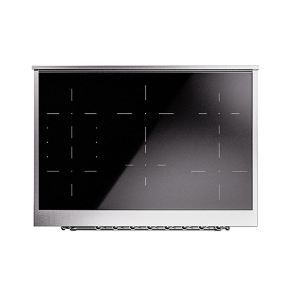 ILVE UNI366QNMPMBC Nostalgie II Noblesse 36 inch Induction Range (Solid Door, Midnight Blue, Chrome)