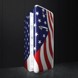 Approx 24" 50'S Style Refrigerator with ice compartment, US Flag, Right hand hinge
