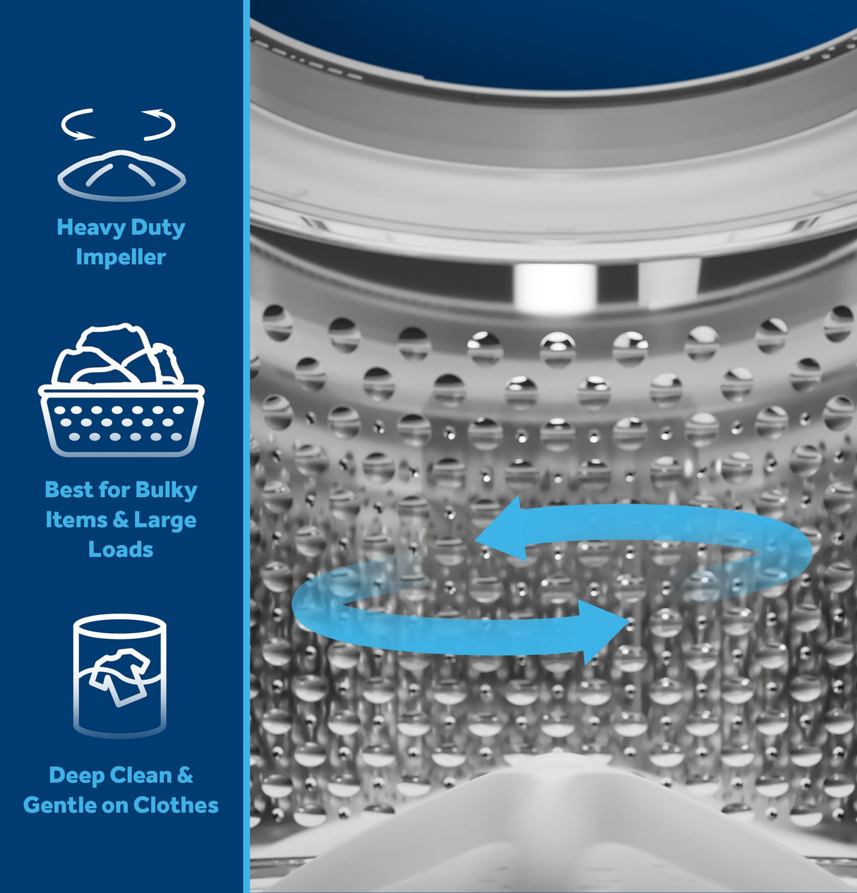 GE® 4.6 cu. ft. Capacity Washer with Stainless Steel Basket,Cold Plus and Wash Boost